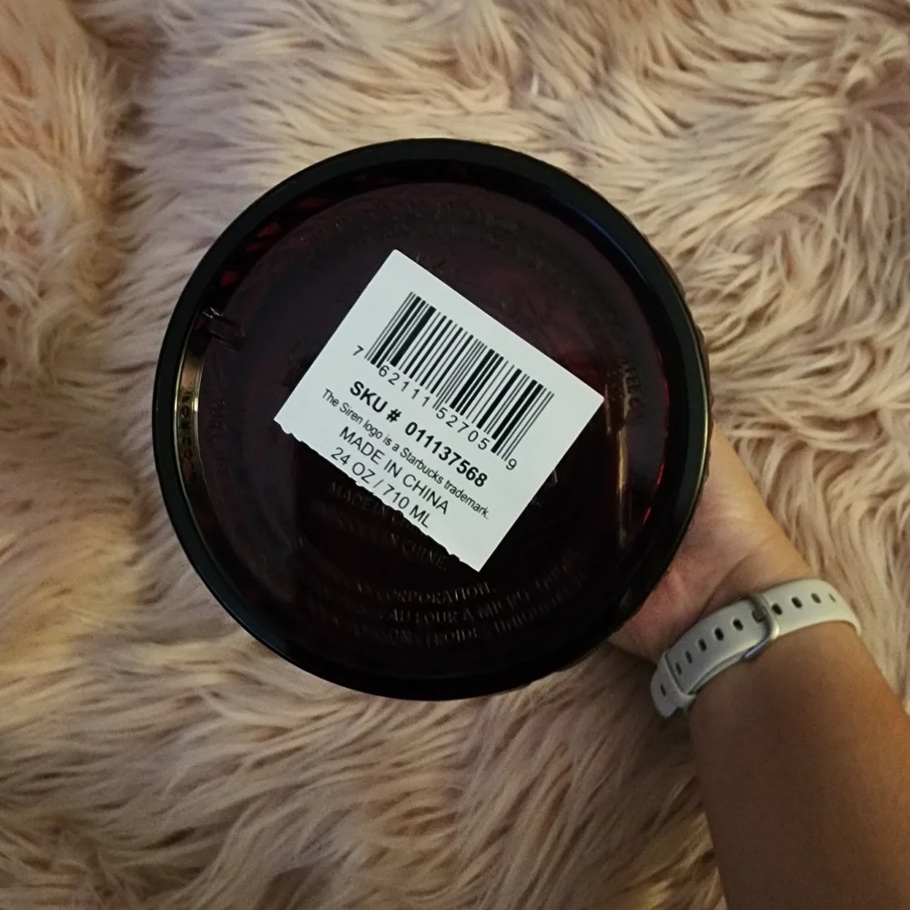 Starbucks Jeweled dark red 2022 venti tumbler cup